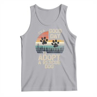 Dog Rescue Tank Top Retro Its A Good Day to Adopt Rescue Dog - Wonder Print Shop