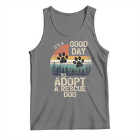 Dog Rescue Tank Top Retro Its A Good Day to Adopt Rescue Dog - Wonder Print Shop