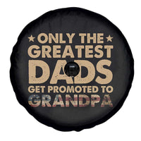 Greatest Dads Get Promoted To Grandpa Spare Tire Cover Retro American Flag Fathers Day New Grandpa Gift