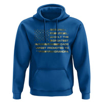 Greatest Dads Get Promoted To Grandpa Hoodie Retro Camo American Flag New Grandpa Gift