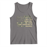 Greatest Dads Get Promoted To Grandpa Tank Top Retro Camo American Flag New Grandpa Gift