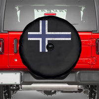 Norway Flag Spare Tire Cover Distressed Norwegian Norge Nordic Red White Blue Symbol