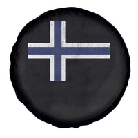 Norway Flag Spare Tire Cover Distressed Norwegian Norge Nordic Red White Blue Symbol