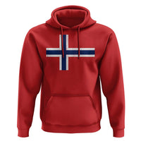 Norway Flag Hoodie Distressed Norwegian Norge Nordic Red White Blue Symbol