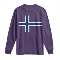 Norway Flag Long Sleeve Shirt Distressed Norwegian Norge Nordic Red White Blue Symbol