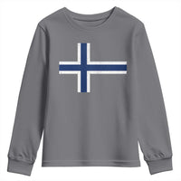 Norway Flag Youth Sweatshirt Distressed Norwegian Norge Nordic Red White Blue Symbol