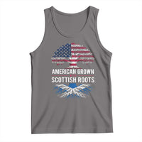 American Grown With Scottish Roots Tank Top Family Heritage USA Scotland Pride Gift