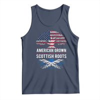 American Grown With Scottish Roots Tank Top Family Heritage USA Scotland Pride Gift