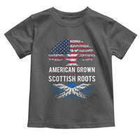 American Grown With Scottish Roots Toddler T Shirt Family Heritage USA Scotland Pride Gift