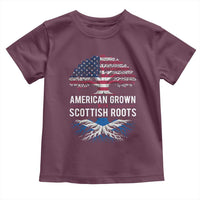 American Grown With Scottish Roots Toddler T Shirt Family Heritage USA Scotland Pride Gift