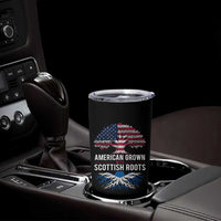 American Grown With Scottish Roots Tumbler Cup Family Heritage USA Scotland Pride Gift