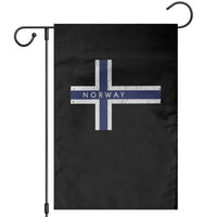 Norway Flag Cross Garden Flag Vintage Distressed Norwegian Heritage Patriotic Scandinavian Graphic