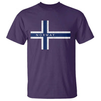 Norway Flag Cross T Shirt Vintage Distressed Norwegian Heritage Patriotic Scandinavian Graphic