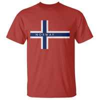 Norway Flag Cross T Shirt Vintage Distressed Norwegian Heritage Patriotic Scandinavian Graphic
