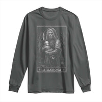 La Llorona Long Sleeve Shirt Tarot Card Horror Death Occult Mexican Folklore Halloween - Wonder Print Shop