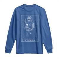 La Llorona Long Sleeve Shirt Tarot Card Horror Death Occult Mexican Folklore Halloween - Wonder Print Shop