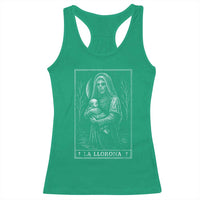 La Llorona Racerback Tank Top Tarot Card Horror Death Occult Mexican Folklore Halloween - Wonder Print Shop