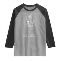 La Llorona Raglan Shirt Tarot Card Horror Death Occult Mexican Folklore Halloween - Wonder Print Shop