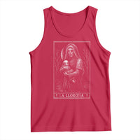 La Llorona Tank Top Tarot Card Horror Death Occult Mexican Folklore Halloween - Wonder Print Shop