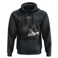 Cat Selfie With Wendigo Hoodie Horror Halloween Funny Cat Gifts