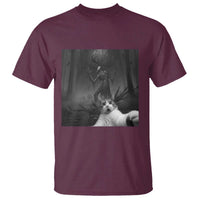 Cat Selfie With Wendigo T Shirt Horror Halloween Funny Cat Gifts