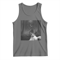 Cat Selfie With Wendigo Tank Top Horror Halloween Funny Cat Gifts
