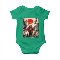Samurai Wendigo Baby Onesie Japanese Vintage Graphic Ukiyo-e Art Funny Dark Fantasy - Wonder Print Shop