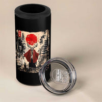 Samurai Wendigo 4 in 1 Can Cooler Tumbler Japanese Vintage Graphic Ukiyo-e Art Funny Dark Fantasy - Wonder Print Shop