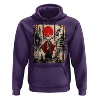Samurai Wendigo Hoodie Japanese Vintage Graphic Ukiyo-e Art Funny Dark Fantasy - Wonder Print Shop
