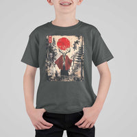 Samurai Wendigo T Shirt For Kid Japanese Vintage Graphic Ukiyo-e Art Funny Dark Fantasy - Wonder Print Shop