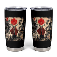Samurai Wendigo Tumbler Cup Japanese Vintage Graphic Ukiyo-e Art Funny Dark Fantasy - Wonder Print Shop