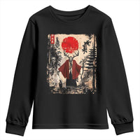 Samurai Wendigo Youth Sweatshirt Japanese Vintage Graphic Ukiyo-e Art Funny Dark Fantasy - Wonder Print Shop