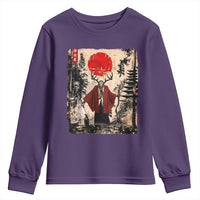 Samurai Wendigo Youth Sweatshirt Japanese Vintage Graphic Ukiyo-e Art Funny Dark Fantasy - Wonder Print Shop