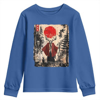 Samurai Wendigo Youth Sweatshirt Japanese Vintage Graphic Ukiyo-e Art Funny Dark Fantasy - Wonder Print Shop