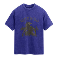 Wendigo Washed Cotton T-Shirt Horror Cryptid Occult Dark Fantasy