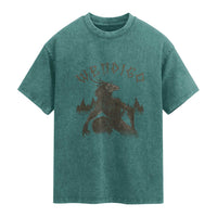 Wendigo Washed Cotton T-Shirt Horror Cryptid Occult Dark Fantasy