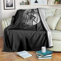 Wendigo Throw Blanket Cryptid Horror Moon Mythical Creature Halloween - Wonder Print Shop