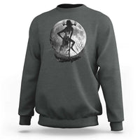 Wendigo Sweatshirt Cryptid Horror Moon Mythical Creature Halloween - Wonder Print Shop