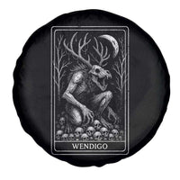 Wendigo Spare Tire Cover Tarot Card Horror Cryptid Occult Dark Fantasy - Wonder Print Shop