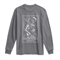 Wendigo Long Sleeve Shirt Tarot Card Horror Cryptid Occult Dark Fantasy - Wonder Print Shop