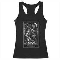 Wendigo Racerback Tank Top Tarot Card Horror Cryptid Occult Dark Fantasy - Wonder Print Shop