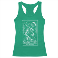 Wendigo Racerback Tank Top Tarot Card Horror Cryptid Occult Dark Fantasy - Wonder Print Shop