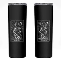 Wendigo Skinny Tumbler Tarot Card Horror Cryptid Occult Dark Fantasy - Wonder Print Shop