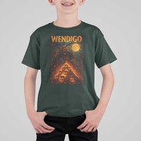 Wendigo T Shirt For Kid Halloween Cryptid Horror Mythical Creature - Wonder Print Shop