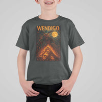 Wendigo T Shirt For Kid Halloween Cryptid Horror Mythical Creature - Wonder Print Shop