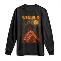 Wendigo Long Sleeve Shirt Halloween Cryptid Horror Mythical Creature - Wonder Print Shop
