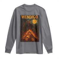Wendigo Long Sleeve Shirt Halloween Cryptid Horror Mythical Creature - Wonder Print Shop