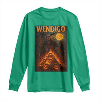 Wendigo Long Sleeve Shirt Halloween Cryptid Horror Mythical Creature - Wonder Print Shop