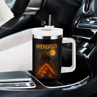Wendigo Tumbler With Handle Halloween Cryptid Horror Mythical Creature - Wonder Print Shop