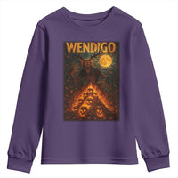 Wendigo Youth Sweatshirt Halloween Cryptid Horror Mythical Creature - Wonder Print Shop